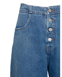 MM6 MAISON MARGIELA Wide Leg Cotton Denim Jeans