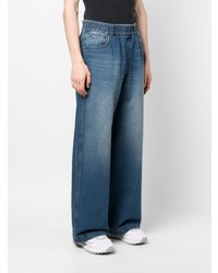 Ami Paris Wide Leg Cotton Jeans