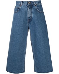 Versace Wide Leg Cropped Jeans
