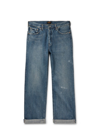 Chimala Wide Leg Washed Selvedge Denim Jeans