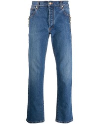 Moschino Zip Detail Straight Leg Jeans