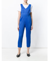 Pleats Please By Issey Miyake Pleated V Neck Jumpsuit