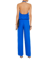 Haute Hippie Wrap Effect Silk Crepe Jumpsuit