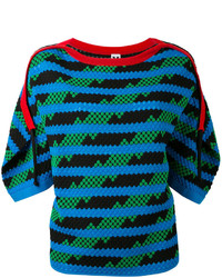 M Missoni Zig Zag Pattern Knitted Blouse