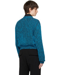Wooyoungmi Blue Cropped Cardigan
