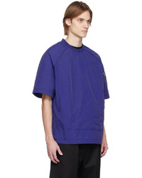 Juun.J Blue Raglan Sleeve T Shirt