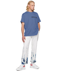 Alexander McQueen Blue Selvedge Tape T Shirt