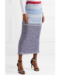 Calvin Klein 205W39nyc Striped Wool Midi Skirt