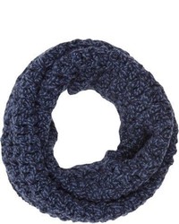 Barneys New York Net Knit Cowl Blue