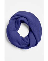 Nordstrom Pointelle Knit Cashmere Infinity Scarf Blue Periwinkle One Size One Size