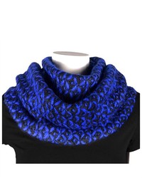 TheDapperTie Blue 100% Acrylic Knit Infinity Scarf Scarf Z1
