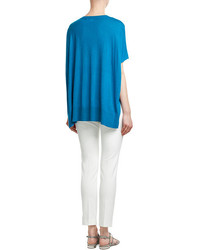 Diane von Furstenberg Knitted Silk Top With Cashmere