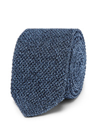 Ermenegildo Zegna 6cm Mlange Knitted Silk Tie