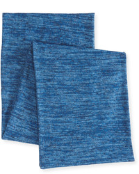 Caroline Rose Brushed Sweater Knit Scarf Blue Lagoon