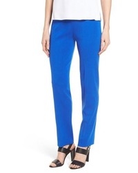 Blue Knit Tapered Pants