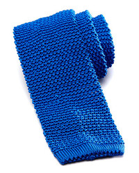 Charvet Knit Silk Tie Royal Blue