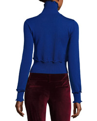 3.1 Phillip Lim Turtleneck Long Sleeve Cable Knit Sweater