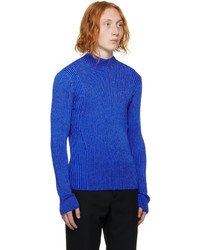 Dion Lee Blue Reflective Sweater