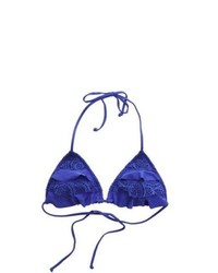 Blue Lace Bikini Top