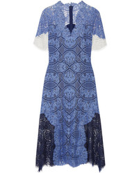 JONATHAN SIMKHAI Corded Lace Dress Storm Blue