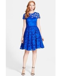 Blue Lace Party Dress