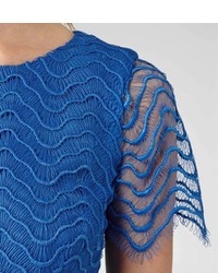 Reiss Lark Scallop Detail Lace Dress