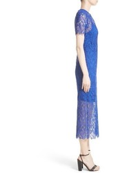 Diane von Furstenberg Lace Midi Sheath Dress
