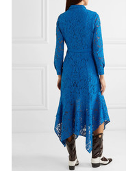 Ganni Asymmetric Corded Lace Dress