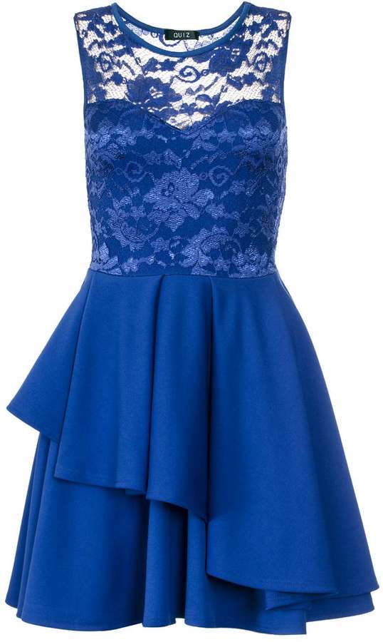 royal blue skater dress