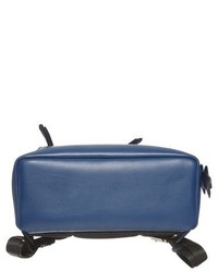 Fendi Croc Tail Leather Backpack Blue