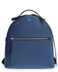 Fendi Croc Tail Leather Backpack Blue
