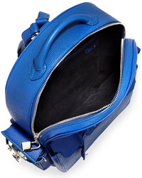Buscemi Phd Large Leather Backpack Blue