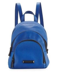 Sloane Mini Leather Backpack Steel Blue