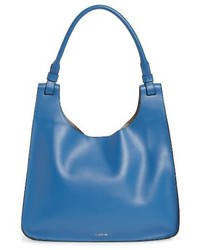 Lodis Blair Collection Dara Italian Leather Hobo Blue