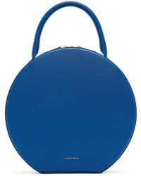 Mansur Gavriel Blue Leather Circle Bag