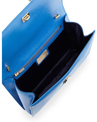Salvatore Ferragamo Ginny Vara Medium Shoulder Bag Blue Indien