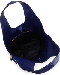 Tom Ford Jennifer Side Zip Leather Hobo Bag Cobalt