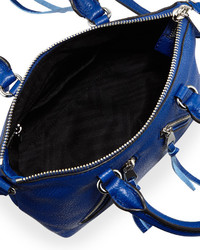 Rebecca Minkoff Micro Moto Leather Satchel Bag Cobalt