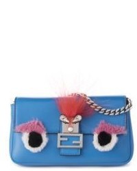 Fendi Micro Rabbit Fur Fox Fur Leather Baguette