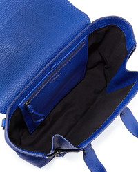 3.1 Phillip Lim Pashli Medium Leather Satchel Bag Cobalt