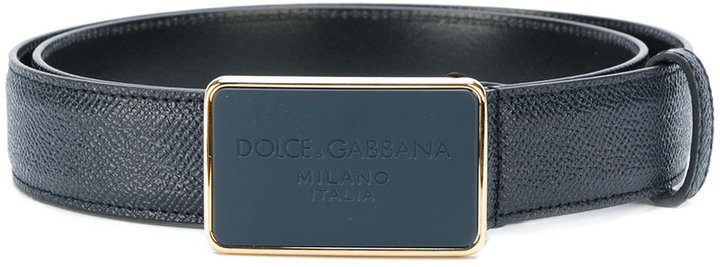 Dolce & Gabbana Logo Plaque Belt, $595  | Lookastic