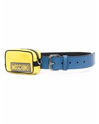 Moschino Pouch Detail Leather Belt