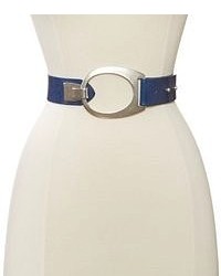 Streets Ahead Vintage Hip Wide Leather Belt With Silver Ring Buckle