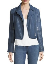 J Brand Aiah Zip Front Leather Motorcycle Jacket