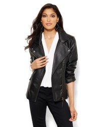 New York & Co. Quilted Faux Leather Moto Jacket