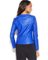 Alfani Quilted Faux Leather Jacket