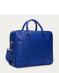 Bally Md Royal Blue Leather Briefcase