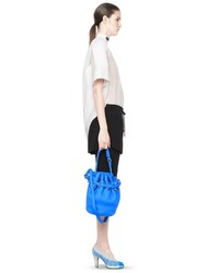 Alexander Wang Small Diego In Airforce Soft Pebbled Leather With Rhodium