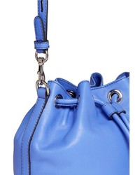 Nobrand Mini Fiona Leather Drawstring Bucket Bag
