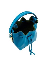 Sophie Hulme Mini Leather Bucket Bag
